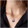 LADORIN Snowflake Necklace - 925 Sterling Silver Necklace with Special Wooden Gift Box - Canopus USA